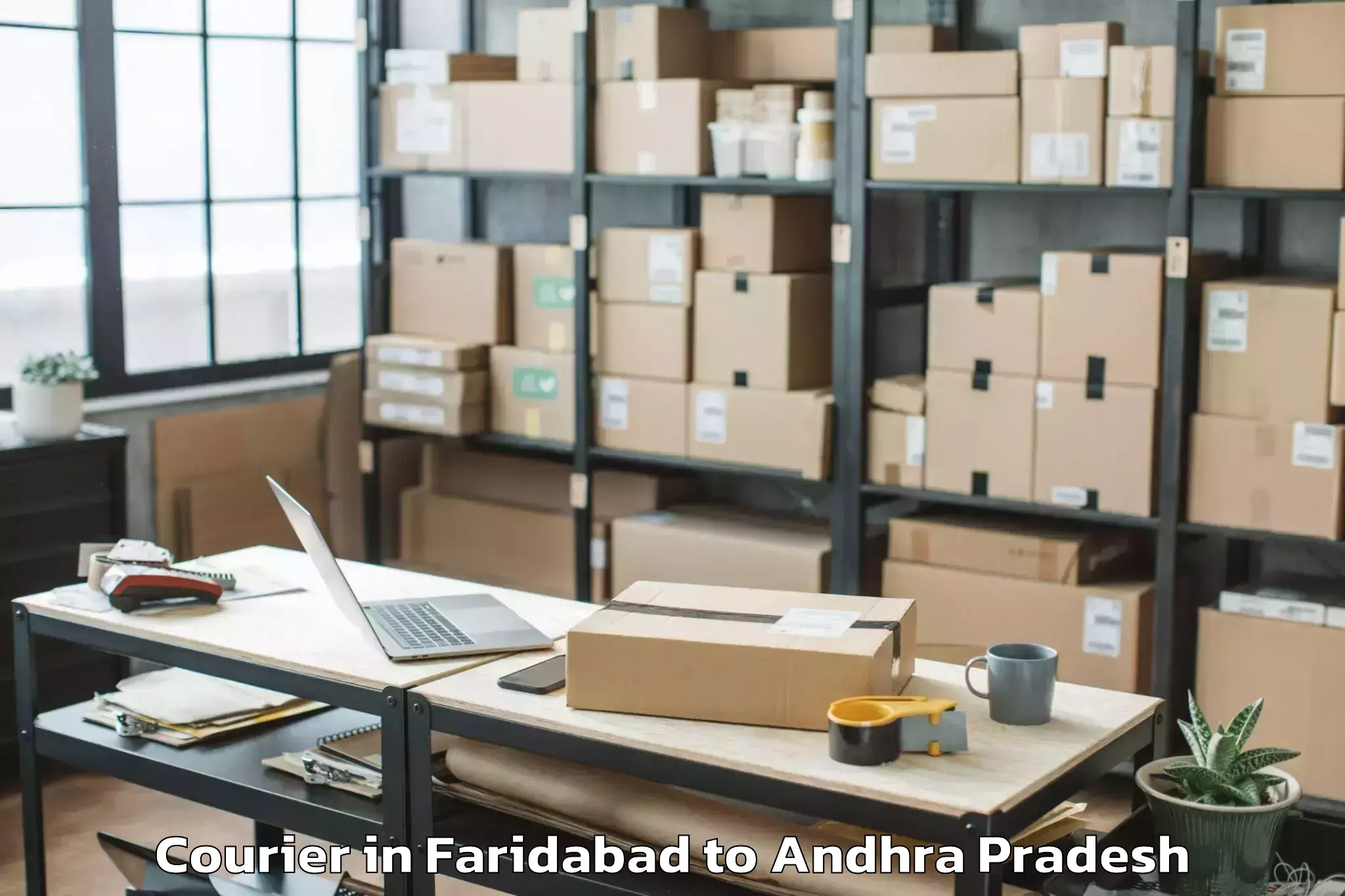 Professional Faridabad to Rudravaram Courier